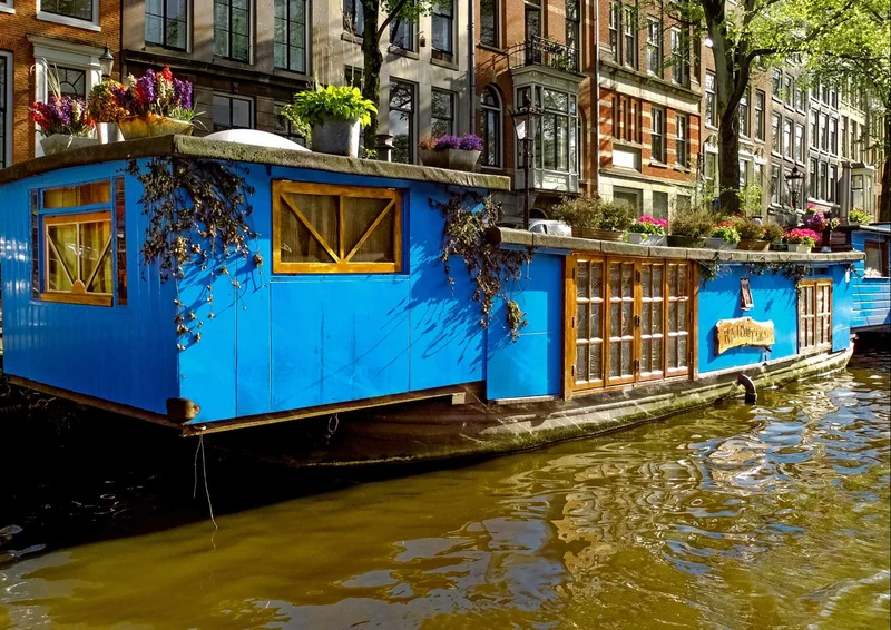 105366 Fortbewegung - Hausboot Puzzle