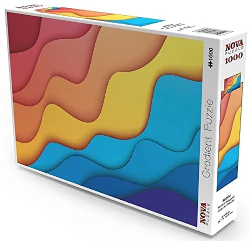PFG Gradient - Colorful Waves (1000pcs) (Usage/Used - PUZZLES FOR GOOD)