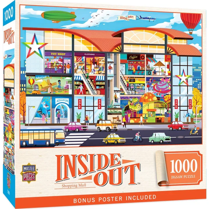 PFG Inside Out - Shopping Mall (1000pcs) (Usage/Used - PUZZLES FOR GOOD)