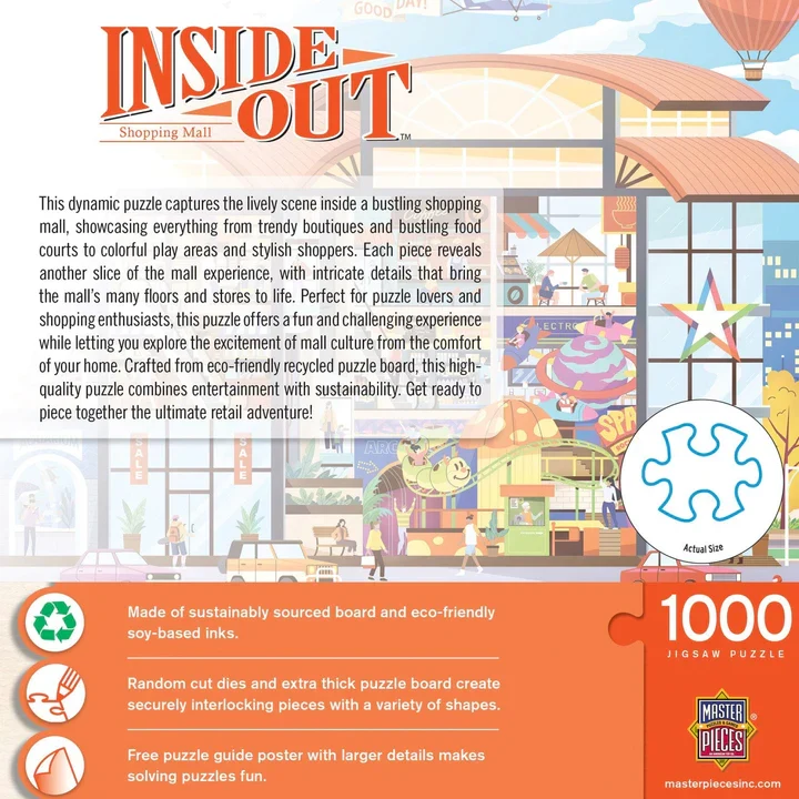 PFG Inside Out - Shopping Mall (1000pcs) (Usage/Used - PUZZLES FOR GOOD)