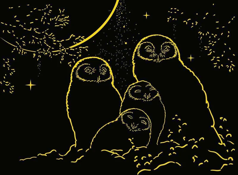 Ravensburger Owls in the Moonlight (500pcs) (Glow-in-the-Dark)