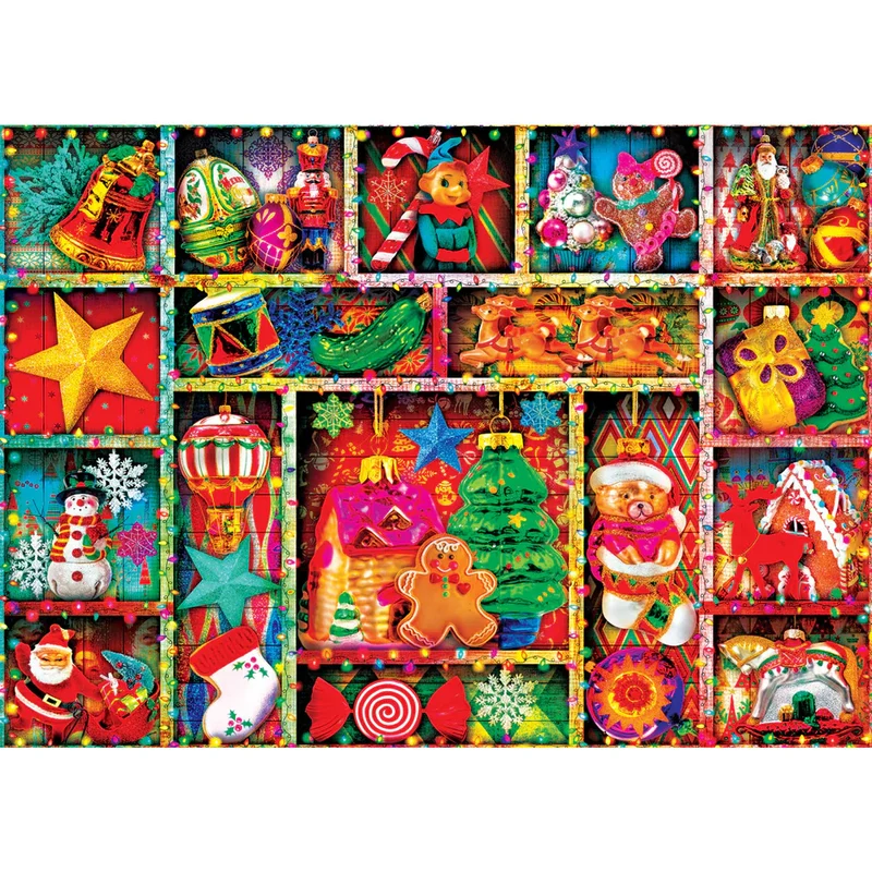 PFG Sparkle & Shine - Christmas Ornaments (500pcs) (Usage/Used - PUZZLES FOR GOOD)