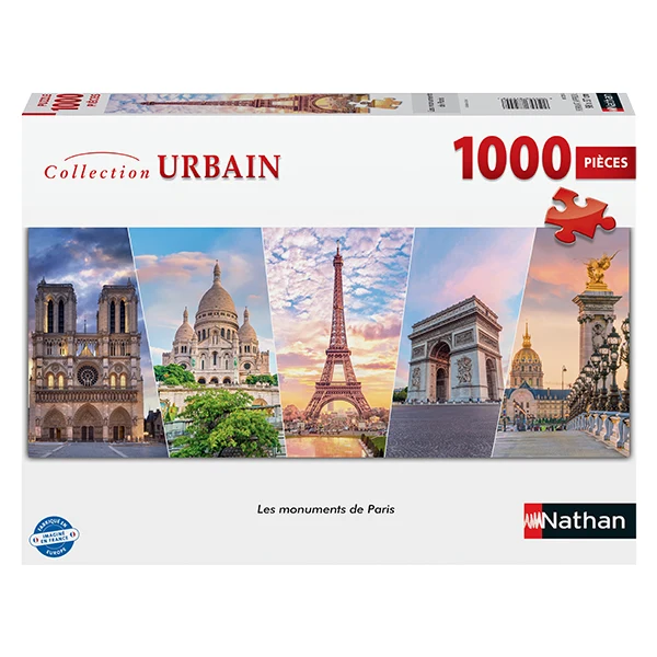 PFG Collection Urbain - Les Monuments de Paris (1000pcs) (Usage/Used - PUZZLES FOR GOOD)