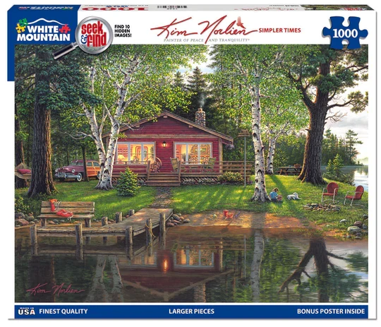 PFG Seek & Find - Simpler Times, Kim Norlien (1000pcs) (Usage/Used - PUZZLES FOR GOOD)
