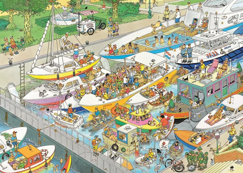 PFG The Locks / L’Écluse, JVH (1000pcs) (Usage/Used - PUZZLES FOR GOOD)