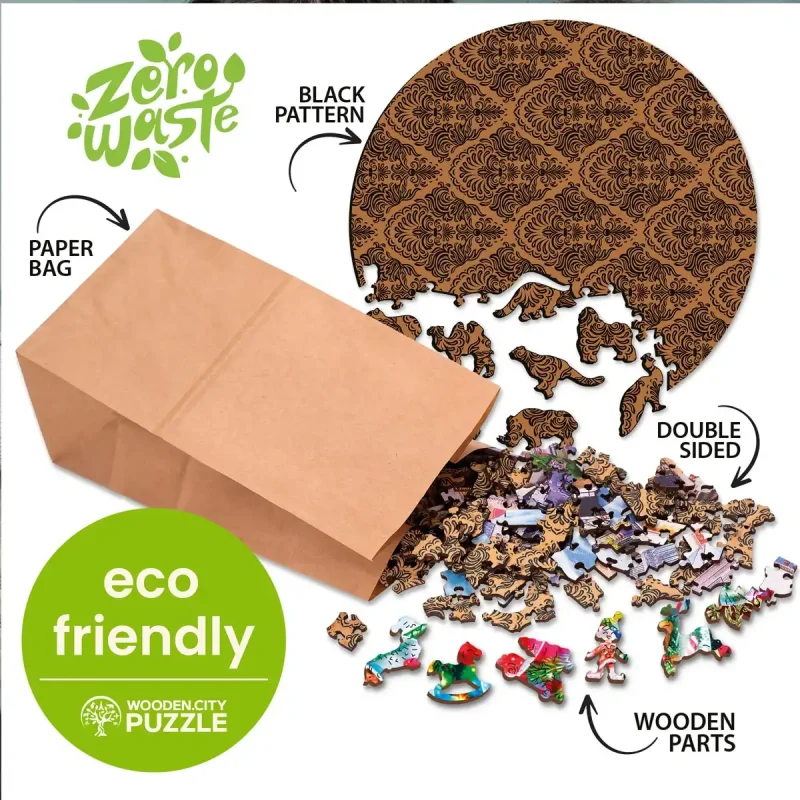 Wooden.City - Classy Wolf (250pcs) (Wooden Jigsaw Puzzle)