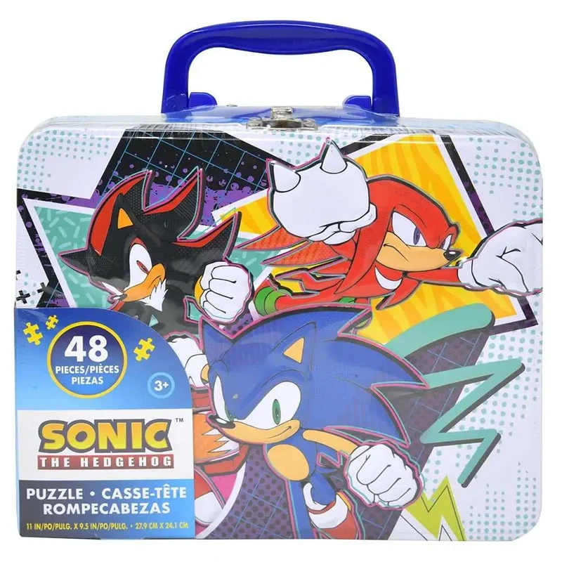 Sonic the Hedgehog Tin Lunch Box (48pcs)