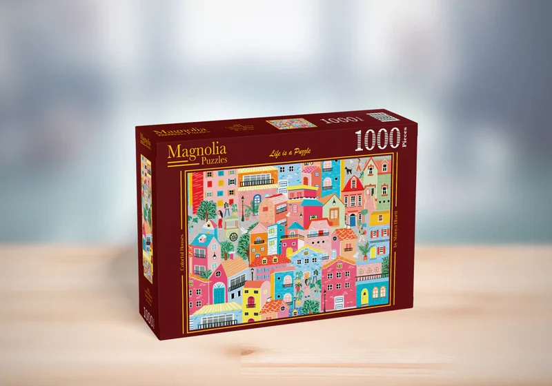 PFG Colorful Houses (1000pcs) (Usage/Used - PUZZLES FOR GOOD)