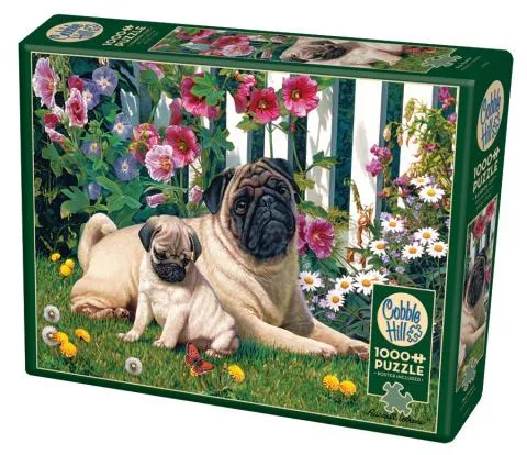 PFG Pug Family, Russell Cobane (Usage/Used - PUZZLES FOR GOOD)