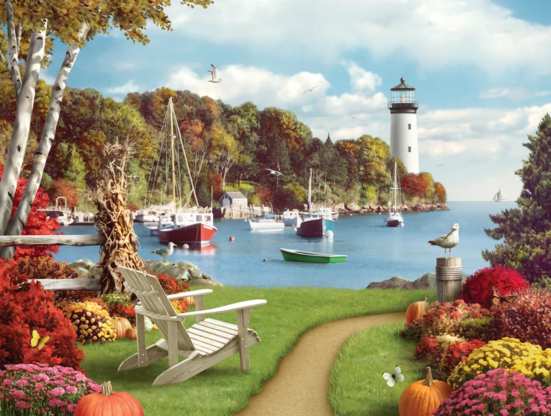 PFG One Autumn Afternoon II, Alan Giana (1000pcs) (Usage/Used- PUZZLES FOR GOOD)