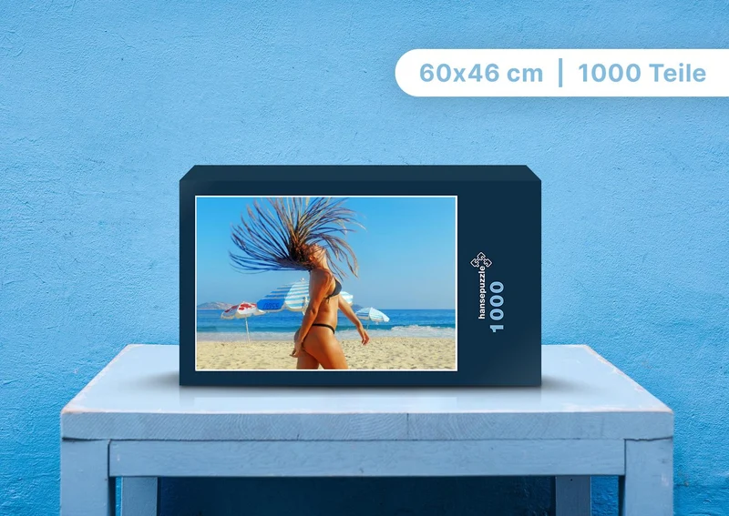 107741 Menschen - Frau am Strand Puzzle