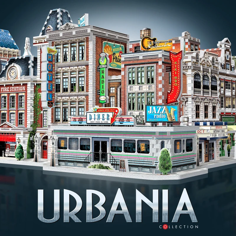1950's Diner - Urbania Collection (3D Puzzle) (425pcs) (Limited Edition)