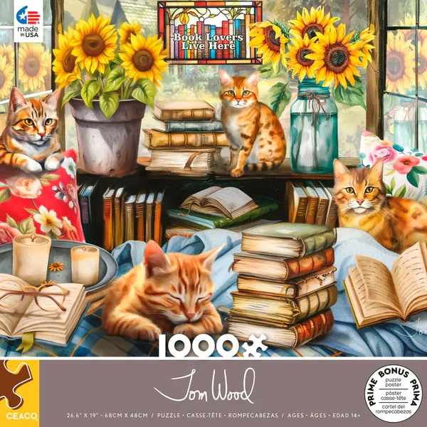 Book Lovers Live Here, Tom Wood (1000pcs)