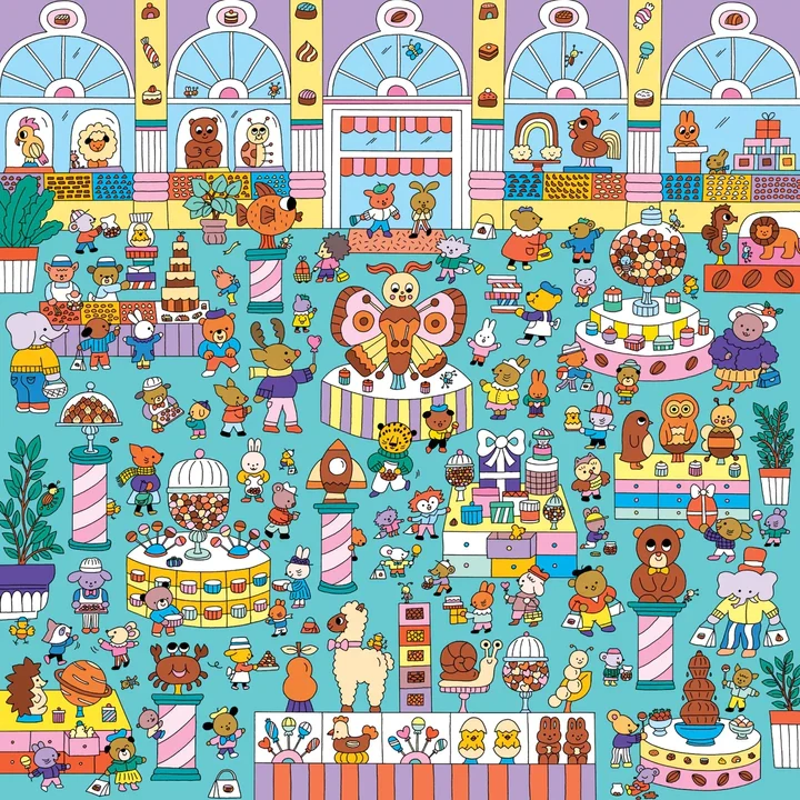 PFG Search & Find - Chocolate Shop (500pcs) (Usage/Used - PUZZLES FOR GOOD)