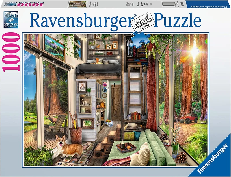 PFG Ravensburger Redwood Forest Tiny House (1000pcs) (Usage/Used - PUZZLES FOR GOOD)