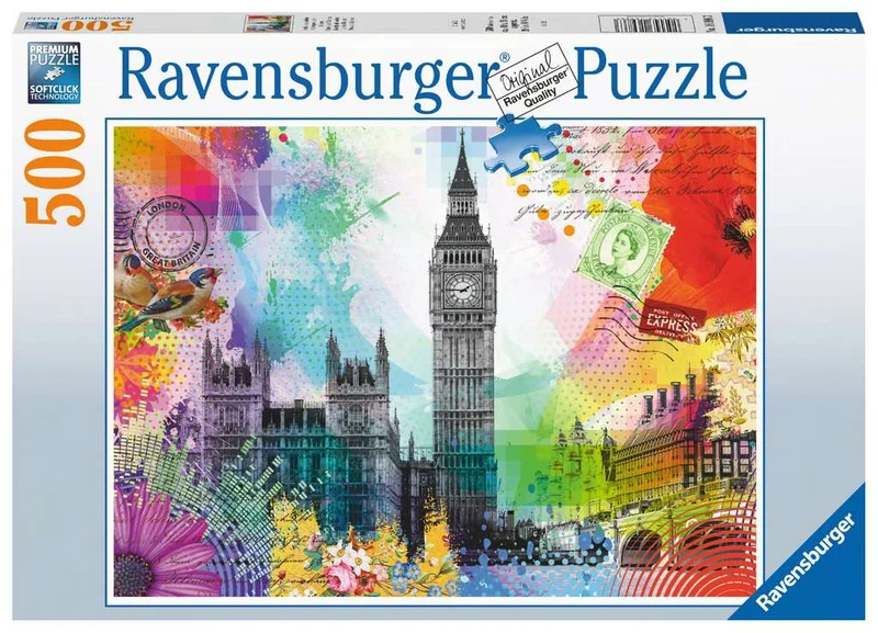 PFG Ravensburger London Postcard (500pcs) (Usage/Used - PUZZLES FOR GOOD)