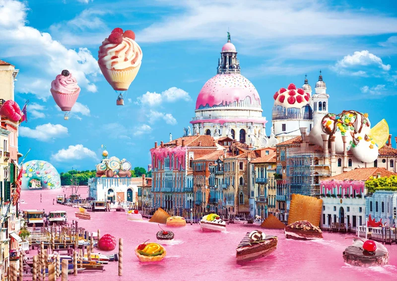 PFG Funny Cities - Sweets in Venice (Usage/Used - PUZZLES FOR GOOD)