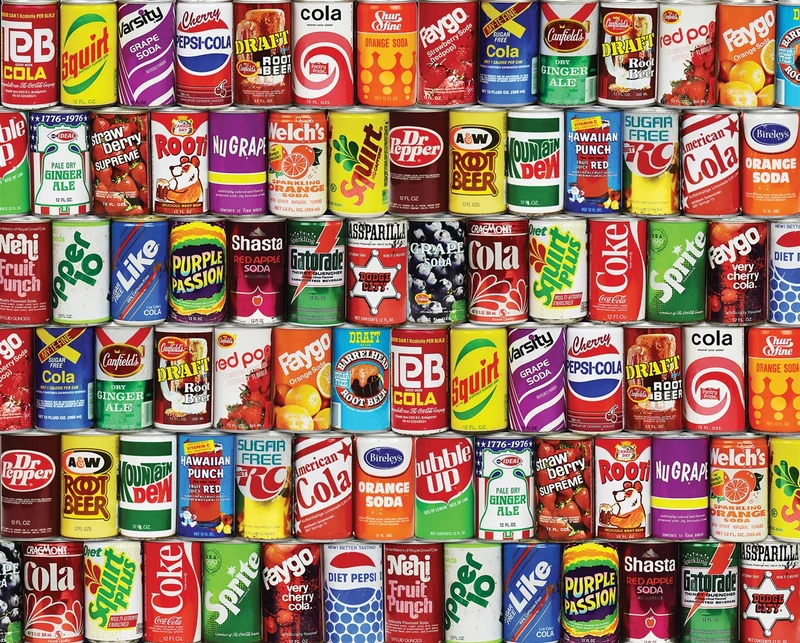 PFG Retro Refreshments (1000pcs) (Usage/Used - PUZZLES FOR GOOD)