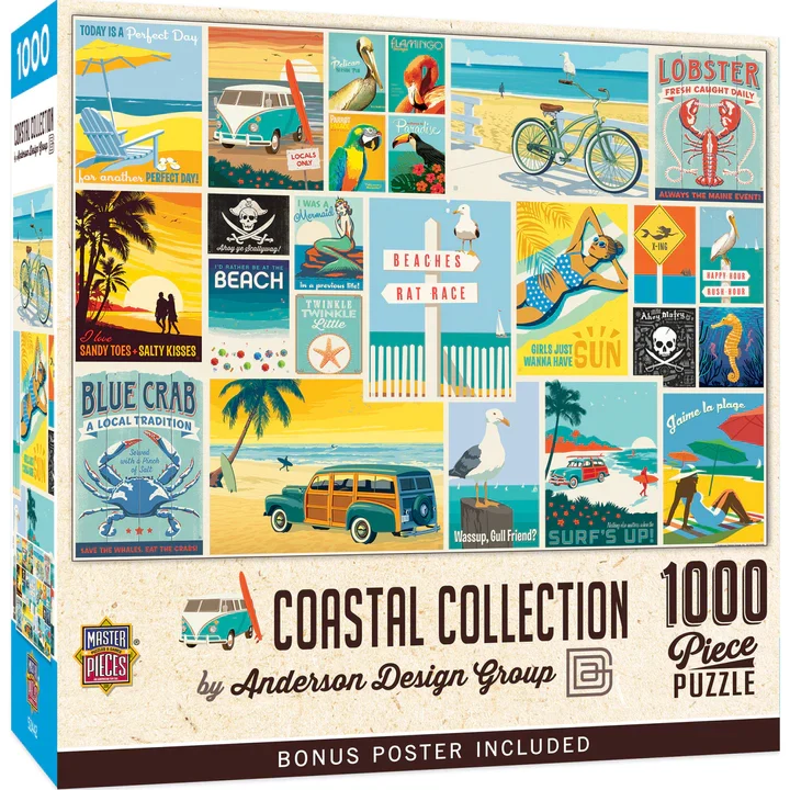 PFG Anderson Design Group - Coastal Collection (1000pcs) (Usage/Used - PUZZLES FOR GOOD)