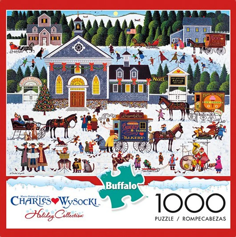 Churchyard Christmas, Charles Wysocki (1000pcs)