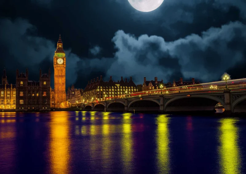 89198 Orte - Big Ben bei Nacht Puzzle