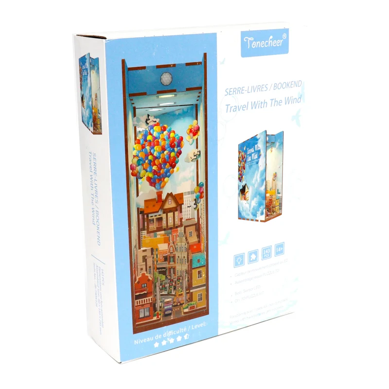 Book Nook - Travel with the Wind (Wood)