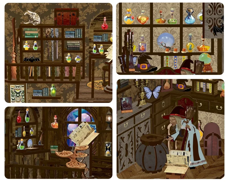 Book Nook - Magic Night (Wood)