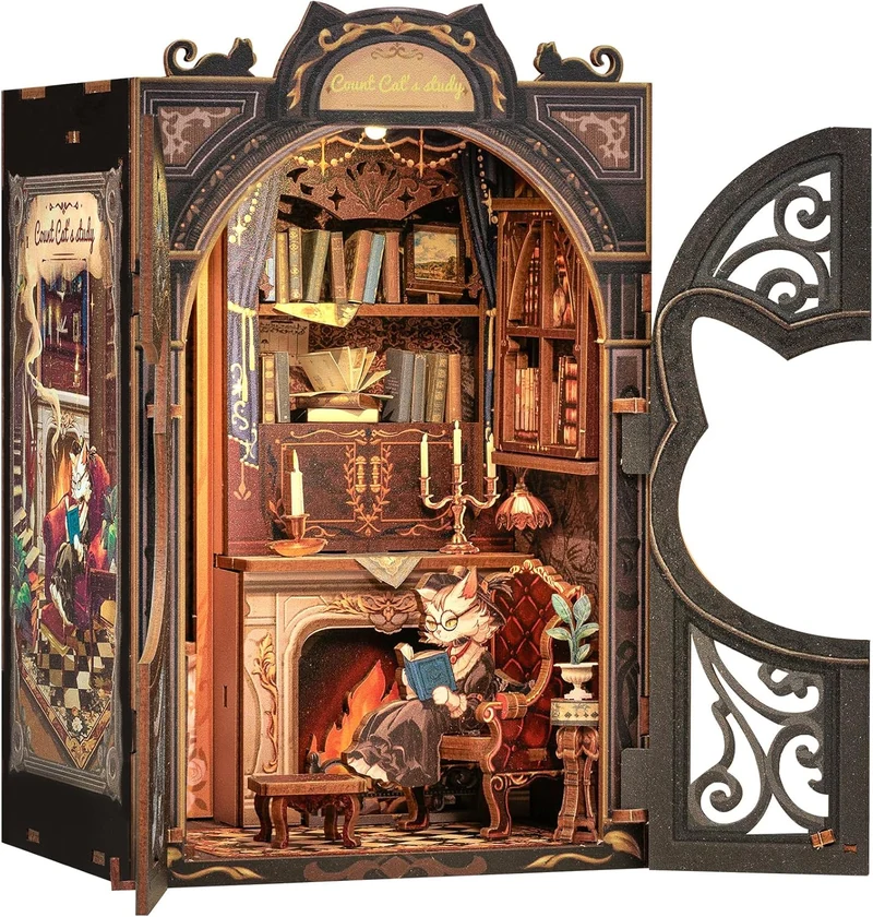 Book Nook - Count Cat's Study (Wood)