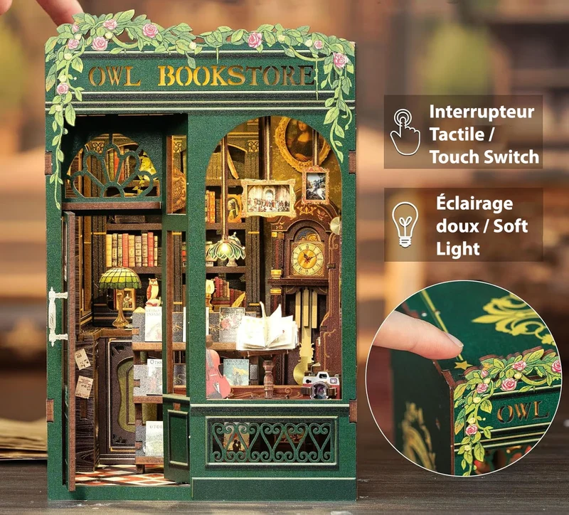 Book Nook - Owl Bookstore (Wood)