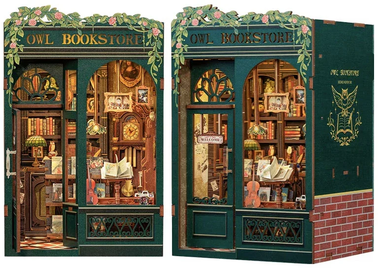 Book Nook - Owl Bookstore (Wood)