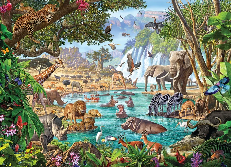 River of Life, Steve Crisp (350pcs - Family Puzzle)