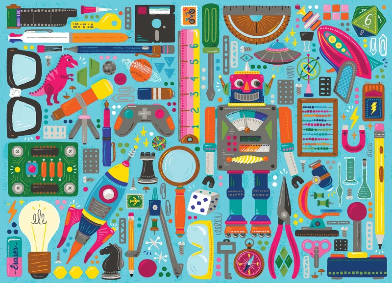 Nerdy Junk Drawer (350pcs - Family Puzzle)