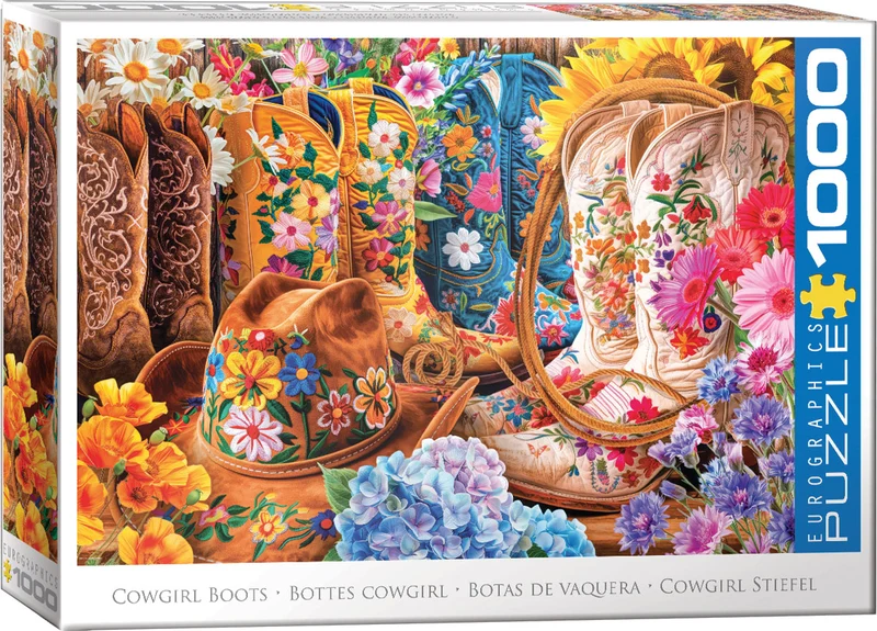 PFG Cowgirl Boots, Lars Stewart (1000pcs) (Usage/Used - PUZZLES FOR GOOD)