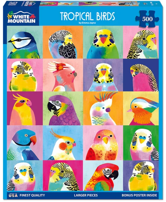 PFG Tropical Birds, Emma Jayne (500pcs) (Usage/Used - PUZZLES FOR GOOD)