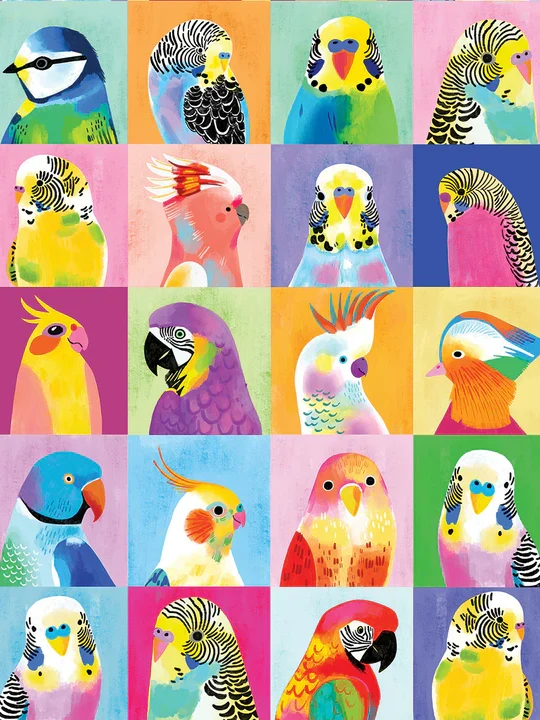 PFG Tropical Birds, Emma Jayne (500pcs) (Usage/Used - PUZZLES FOR GOOD)