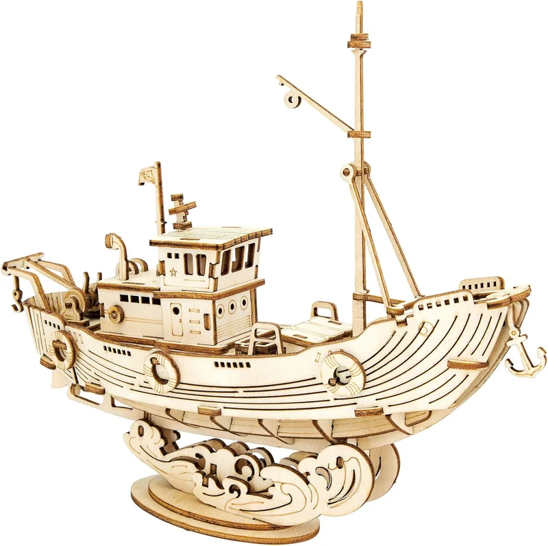 3D Fishing Ship Model (Wood)