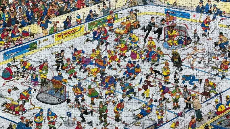 PFG Ice Hockey/Hockey sure Glace, JVH (1500pcs) (Usage/Used - PUZZLES FOR GOOD)
