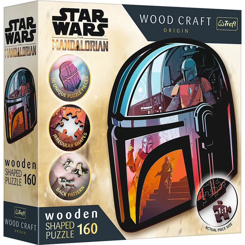 Trefl Wood Craft - Star Wars - The Mandalorian (160pcs) (Wooden Jigsaw Puzzle)