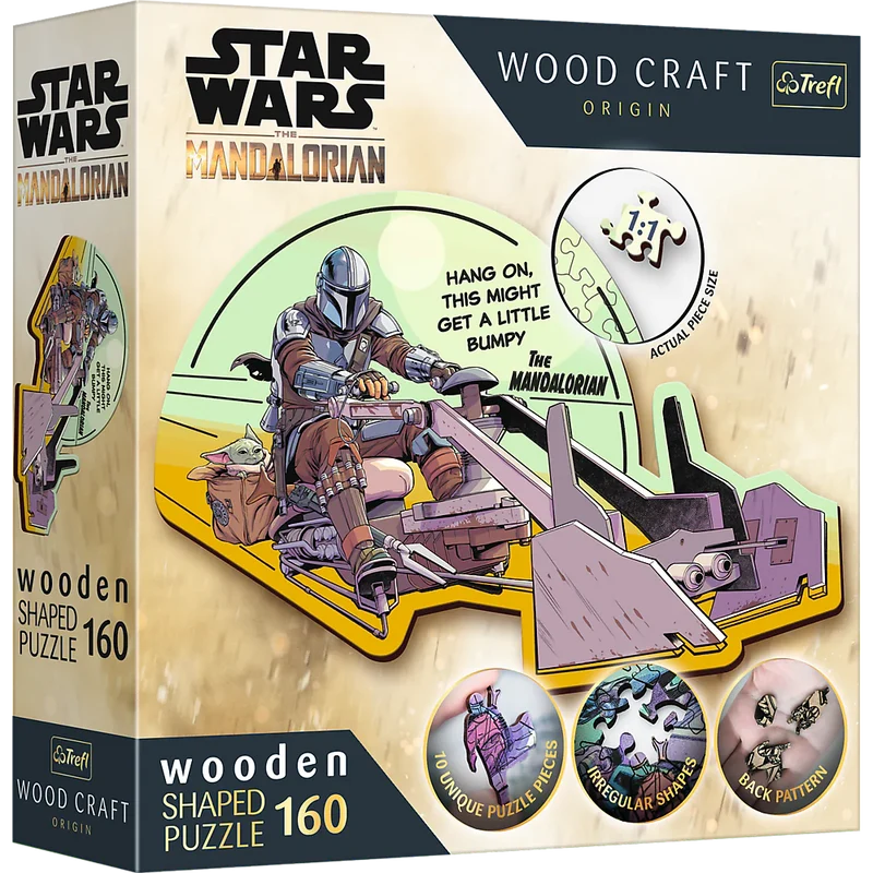 Trefl Wood Craft - Star Wars - The Mandalorian Reunite (160pcs) (Wooden Jigsaw Puzzle)