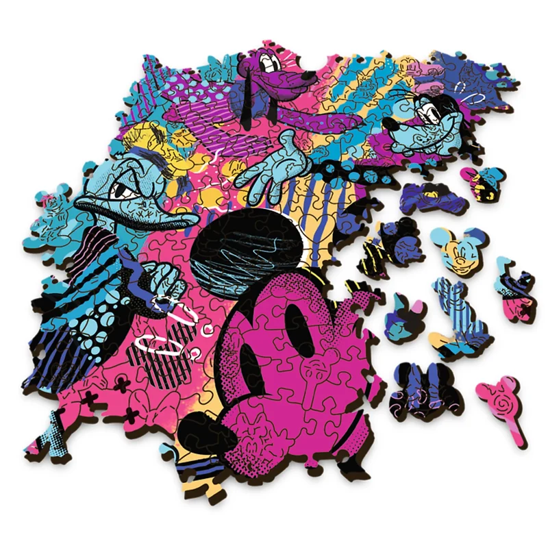 Trefl Wood Craft - Disney's Mickey Mouse (500+5 pcs) (Wooden Jigsaw Puzzle)