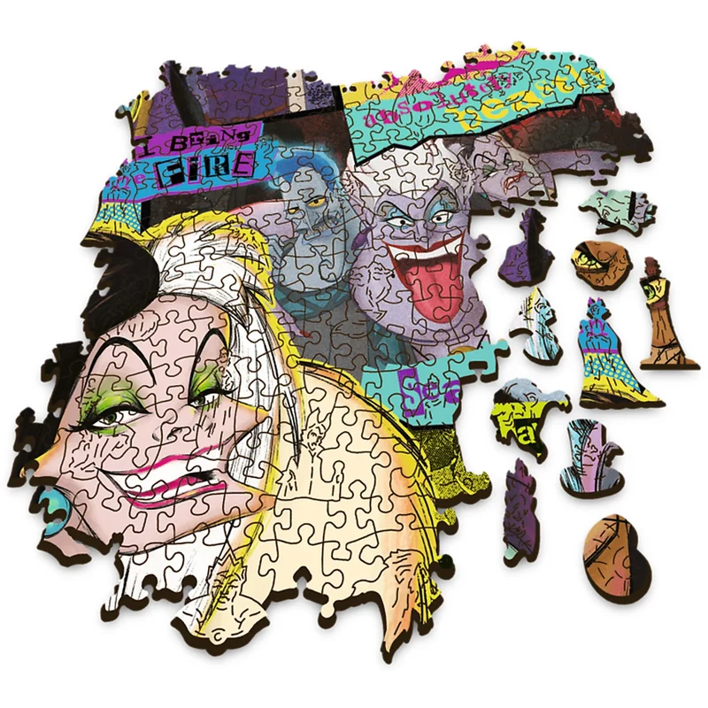 Trefl Wood Craft - Disney's Villains (1000pcs) (Wooden Jigsaw Puzzle)