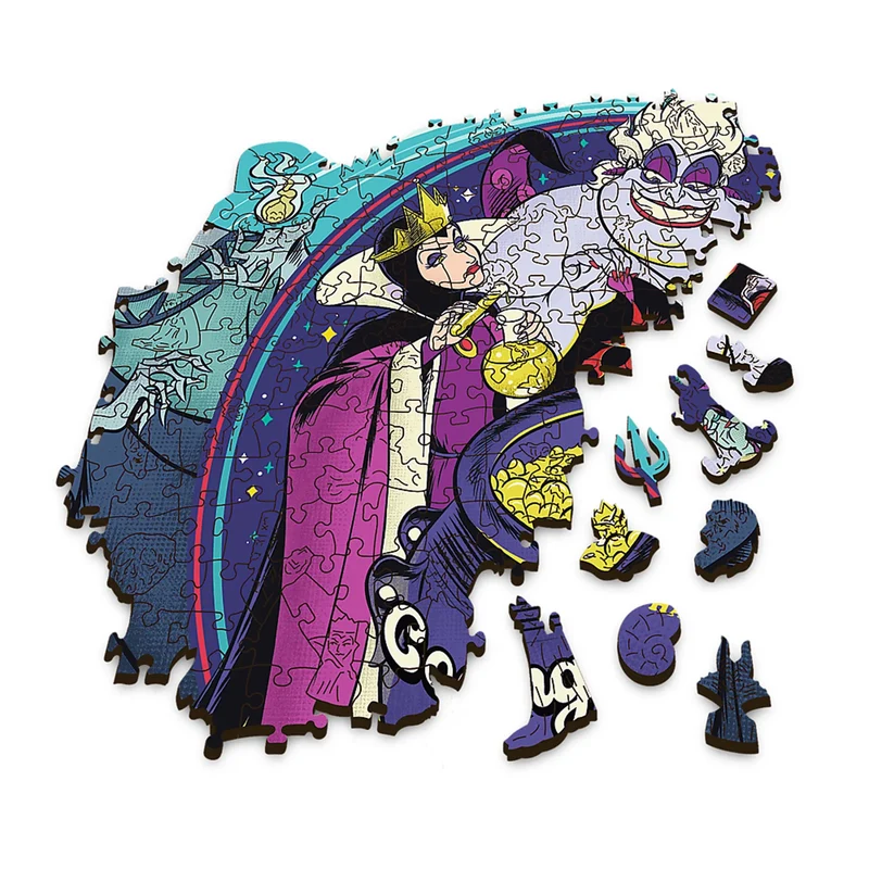 Trefl Wood Craft - Disney's Villains (500+5 pcs) (Wooden Jigsaw Puzzle)