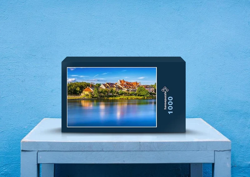 68684 Orte - Stadt am Fluss Puzzle