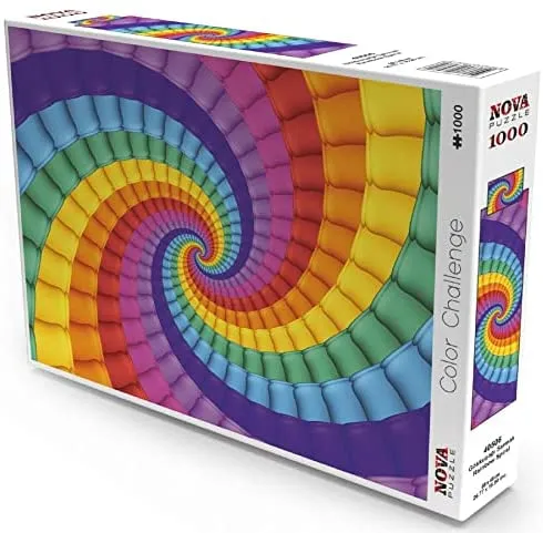 PFG Color Challenge - Rainbow Spiral (1000pcs) (Usage/Used - PUZZLES FOR GOOD)