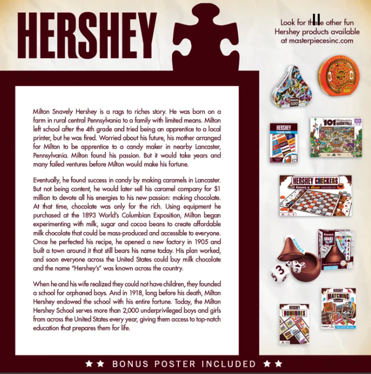 PFG Hershey's Chocolate Factory (Usage/Used - PUZZLES FOR GOOD)