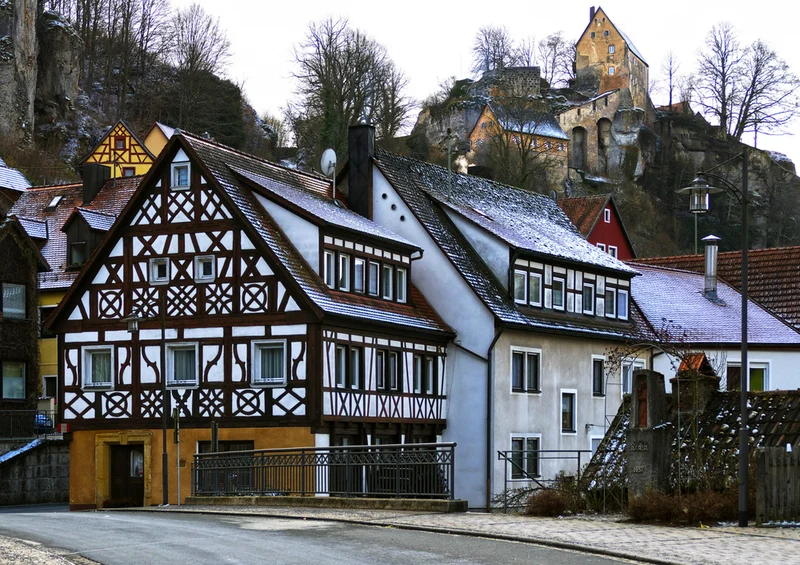 69090 Gebäude - Fachwerkhaus Puzzle