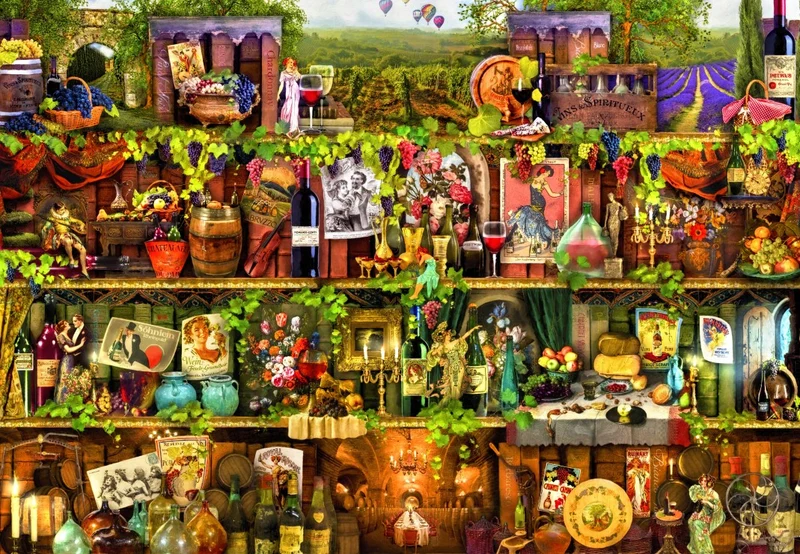 Wine Shelf, Aimee Stewart (1000pcs)
