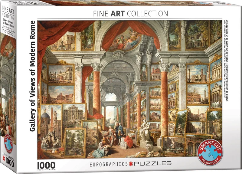 PFG Gallery with Views of Modern Rome, Panini (Usage/Used - PUZZLES FOR GOOD)