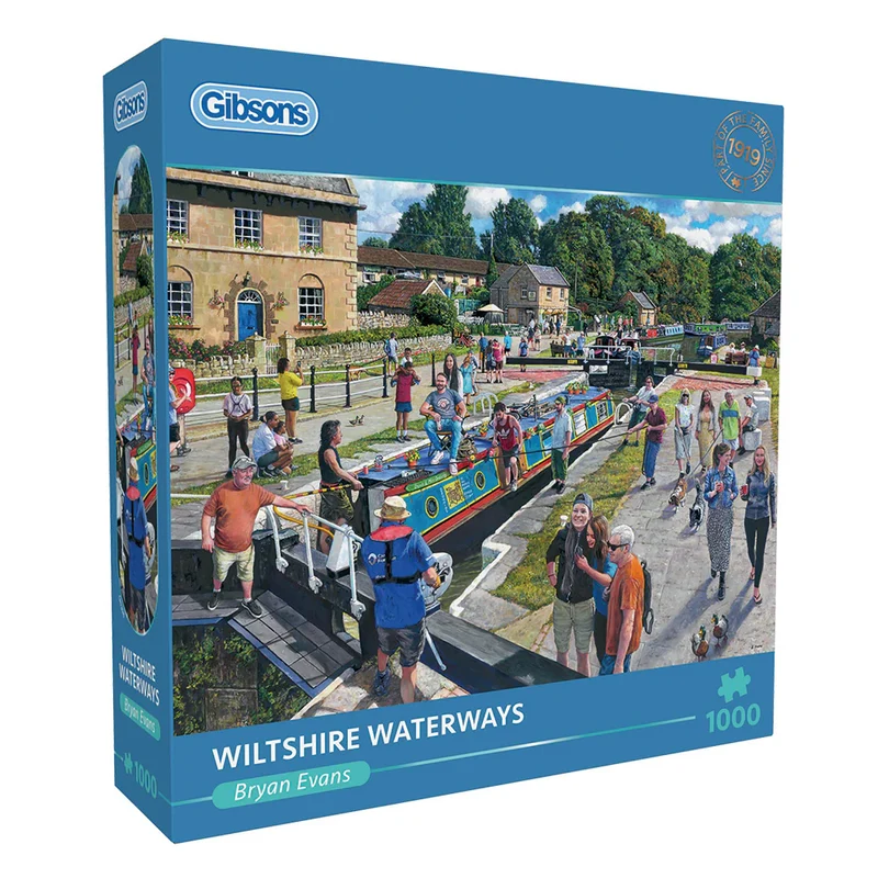 PFG Wiltshire Waterways, Bryan Evans (1000pcs) (Usage/Used - PUZZLES FOR GOOD)