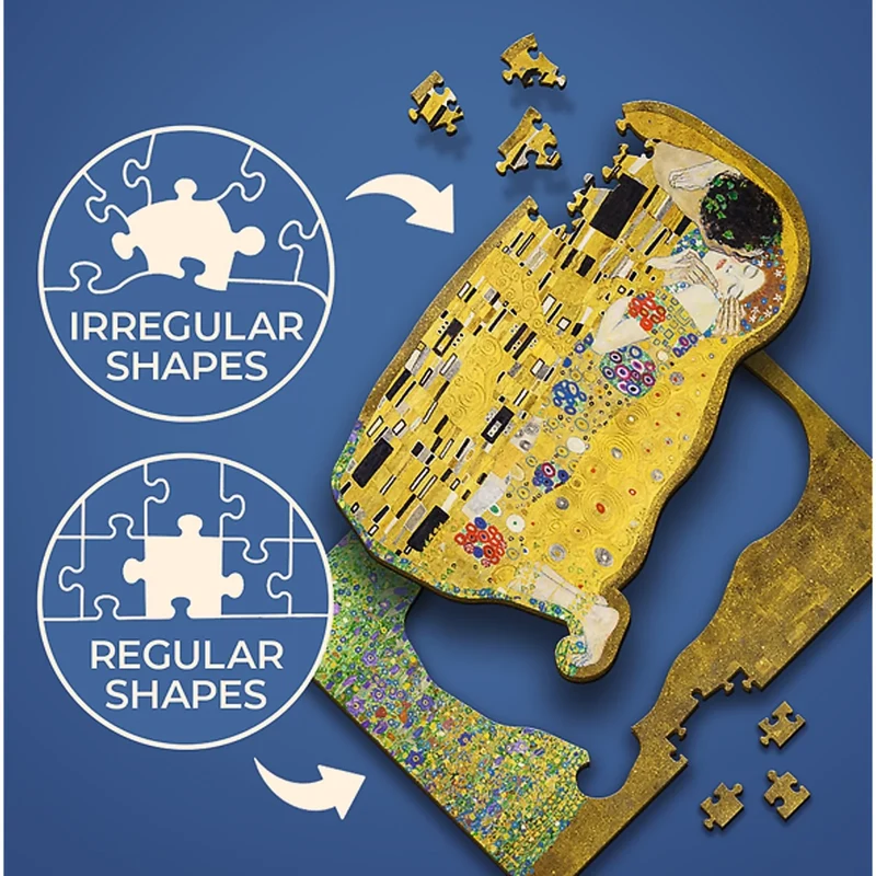 Trefl Wood Craft - The Kiss, Gustav Klimt (200pcs) (Wooden Jigsaw Puzzle)